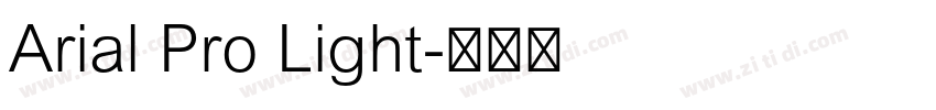 Arial Pro Light字体转换